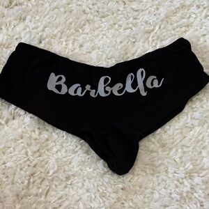 Women's Black Logo Hipster Panty